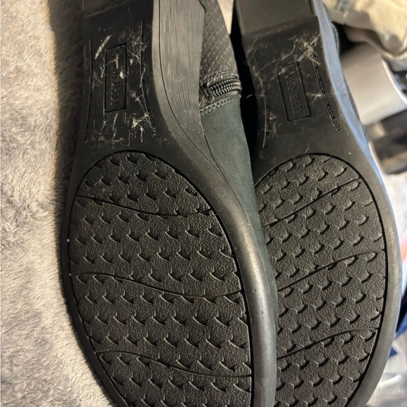 Rockport Cobb Hill Devyn Rouched Leather Ankle Boots Booties - Picture 4 of 7